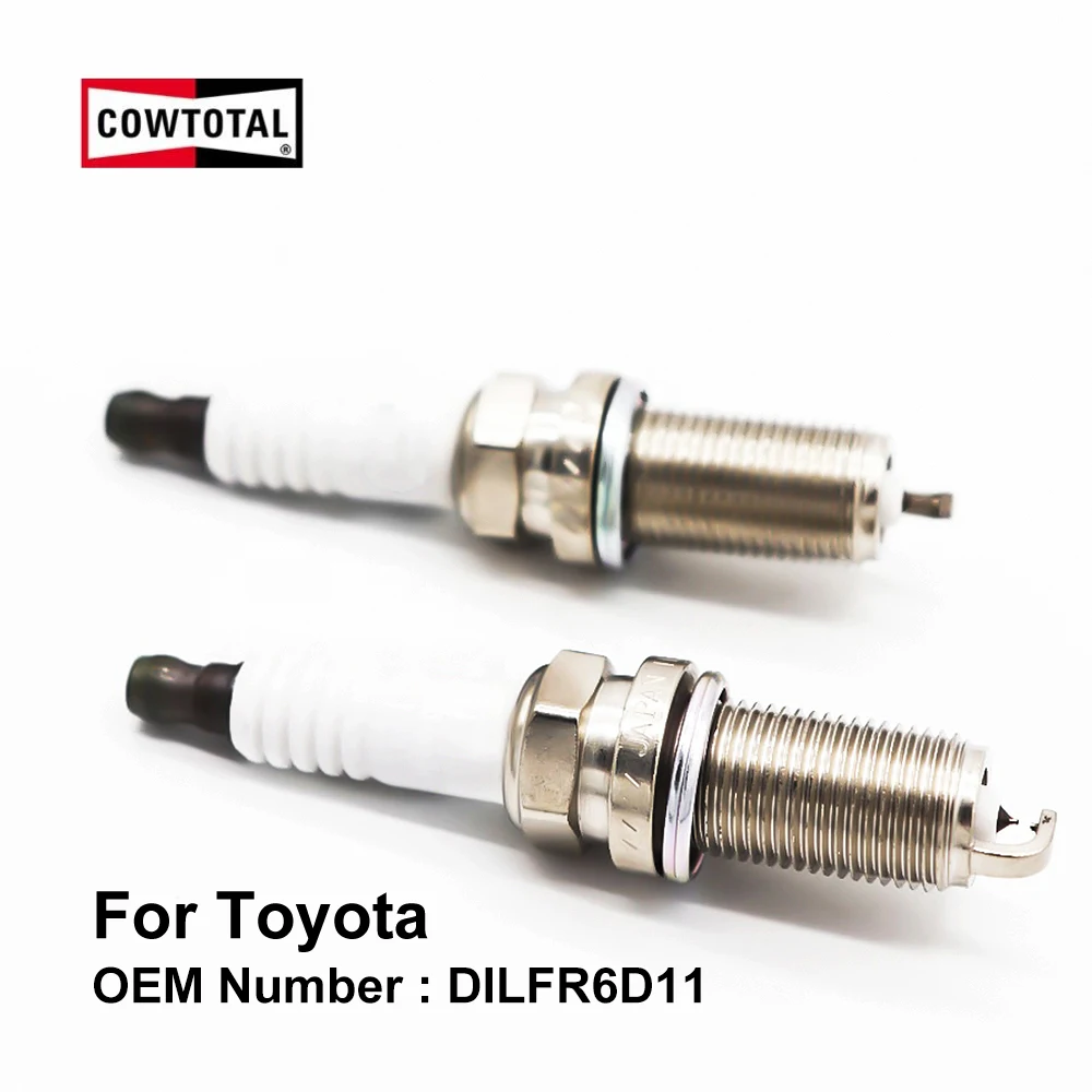 COWTOTAL двойной Иридиевый Свеча зажигания DILFR6D11 для Toyota RAV4 Highlander Avalon Tundra Alphard Solara