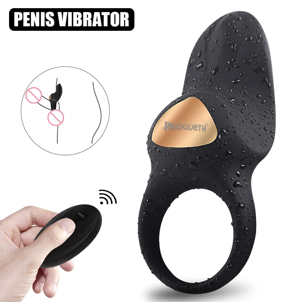 Вибратор с кольцом 10 режимов вибрации беспроводной пульт дистанционного