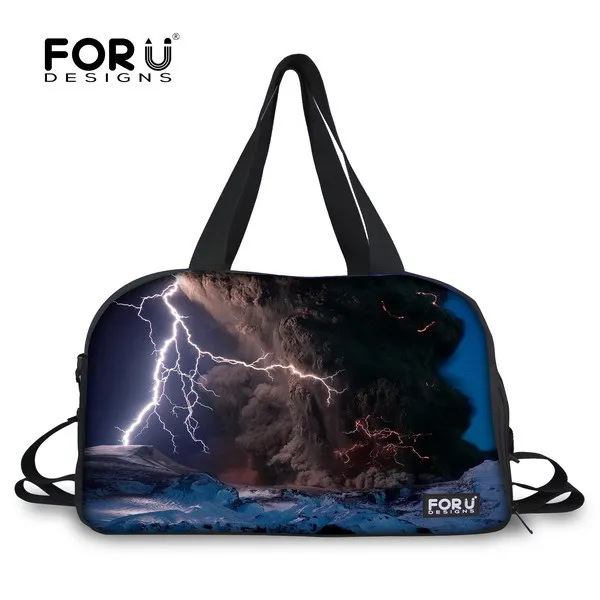 FORUDESIGNS/брендовая карта с принтами для отдыха, водонепроницаемая Мужская Дорожная сумка большой емкости, женская сумка на плечо, дорожная сумка - Цвет: 2u0032e1