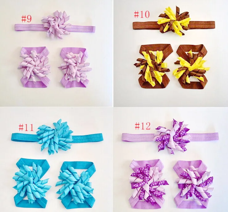 1 комплект = 3 шт. кудрявая кисточка коркер бант повязка на голову цветок костюм из