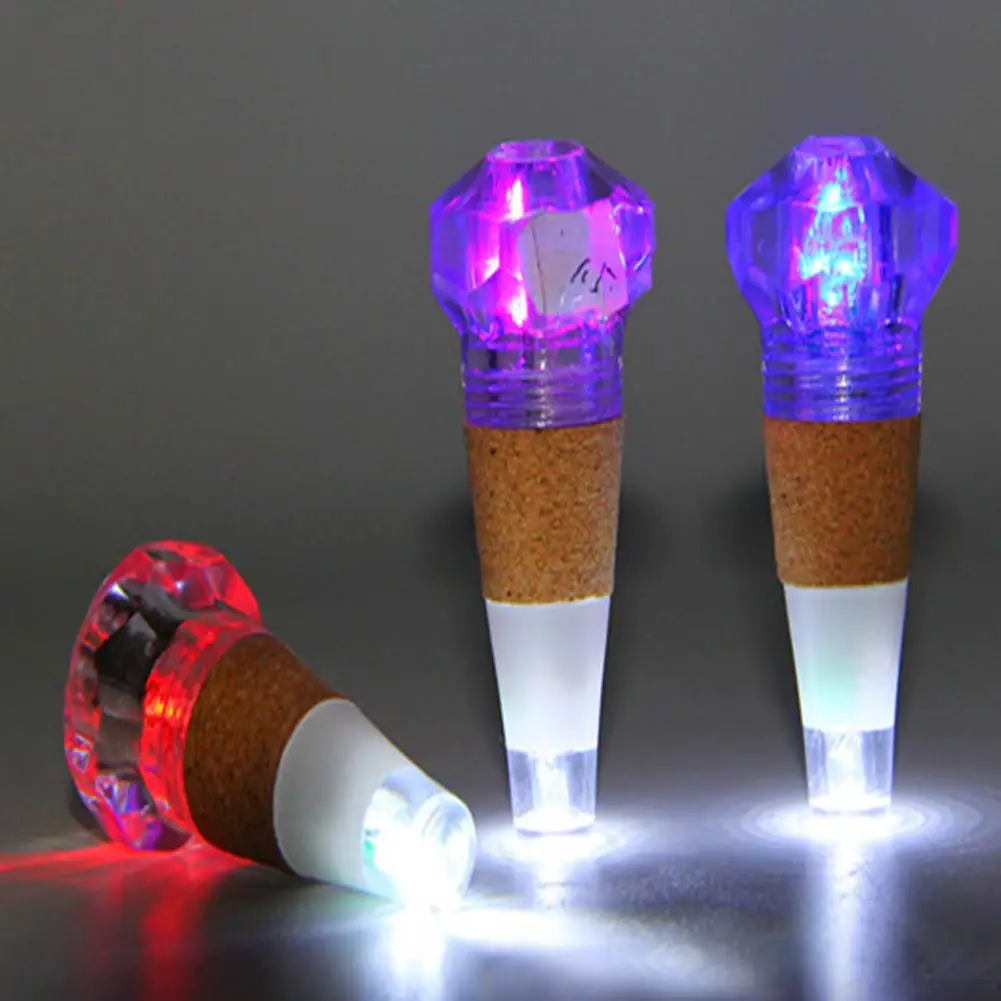7 видов цветов USB перезаряжаемая сенсорная светодиодная бутылка для вина