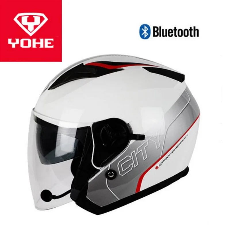 Мотоциклетный шлем с открытым лицом Bluetooth | Автомобили и мотоциклы