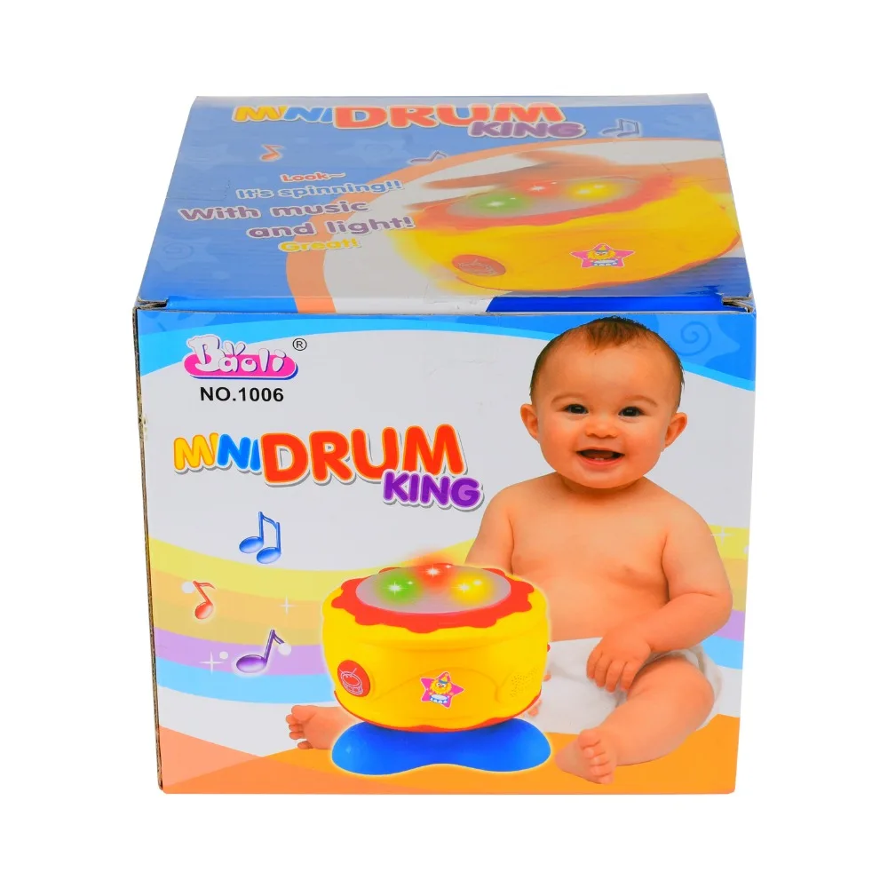 Детские развивающие вращающиеся барабанные погремушки BAOLI ручные игрушки с
