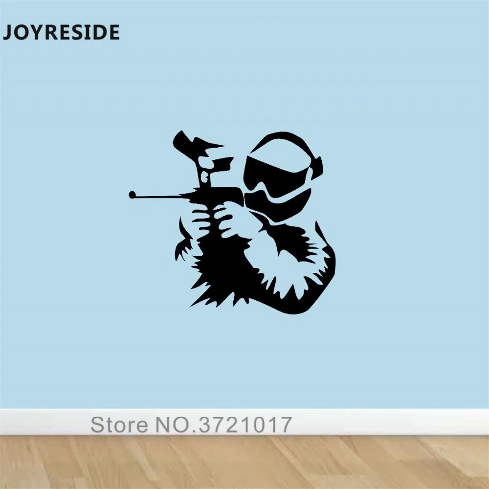 Joysebe Экстрим игра наклейка на стену Пейнтбольные игры Мужская Наклейка крутой