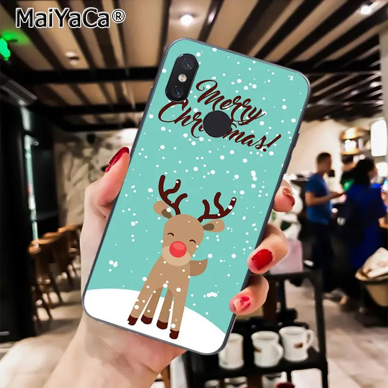 A15 MaiYaCa год Рождественский олень Санта чехол для телефона для Xiaomi Redmi8 4X 6A S2 7A 6A Redmi 5 5Plus Note5 7 Note8Pro - Цвет: A15