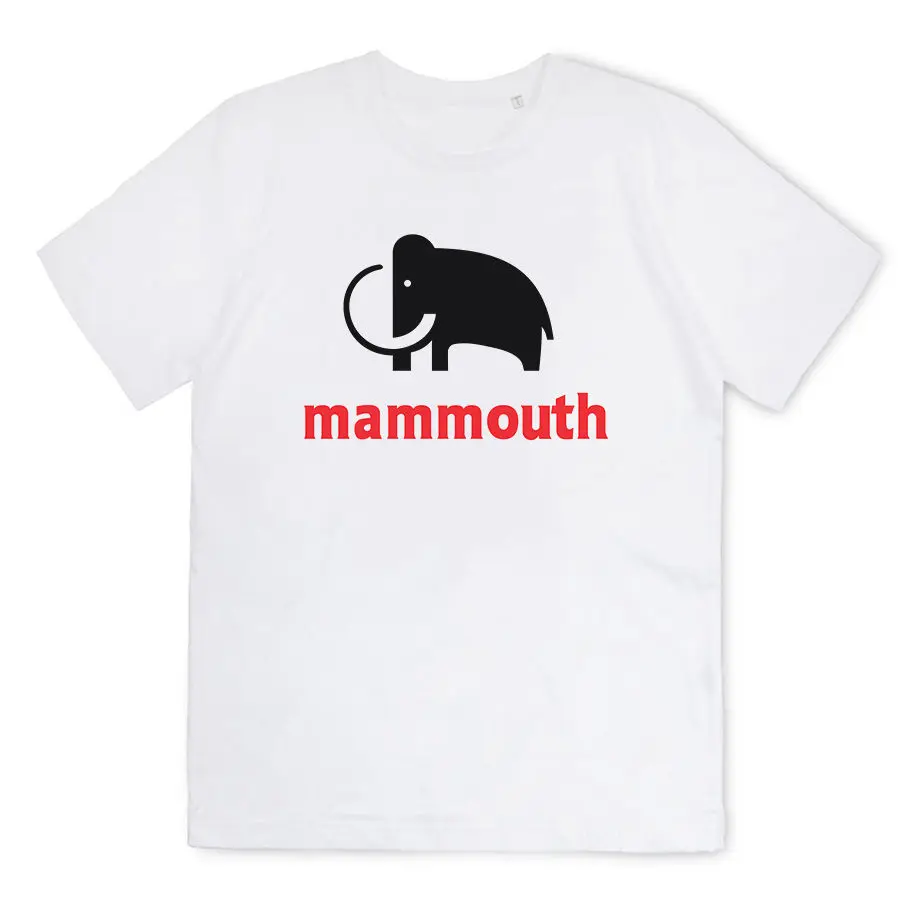 Футболка Homme Mammouth Hypermarche логотип животного amusant винтажный Франция | Мужская одежда