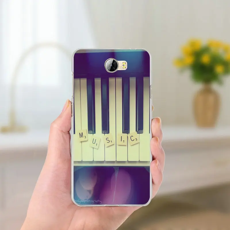 Soft TPU Silicone Phone Case for Huawei P8 P9 P10 P20 Mate 10 Pro Y5 Y6 Y3 II Y7 Honor 6X 9 Lite Shell Coque I Love Music | Мобильные