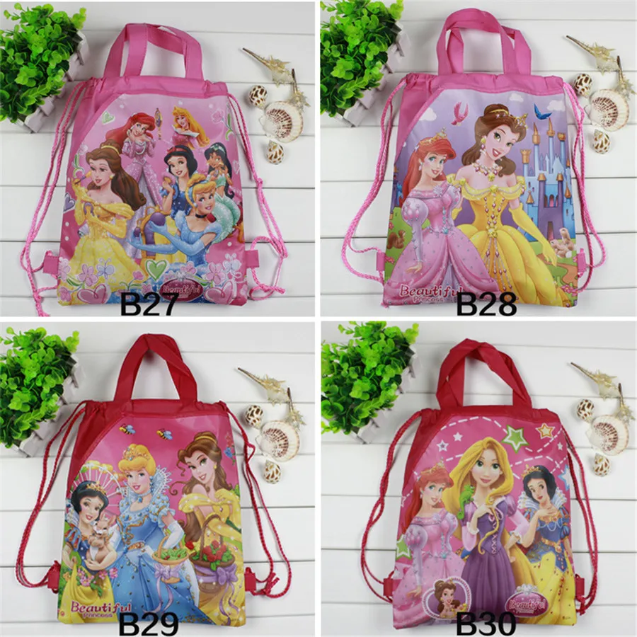 Бесплатная доставка 12 шт. Любовь принцессы шаблон Детская Школа переносная сумка