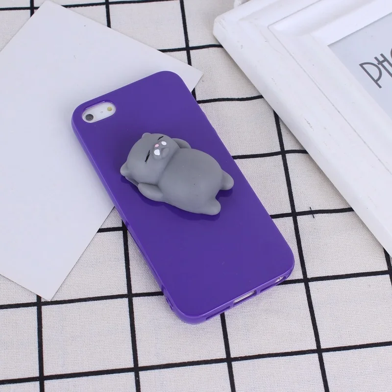 3D милый мягкий медведь печать чехол для телефона Iphone 5 5s se 6 6s 7 7plus plus iphone 8 снятия