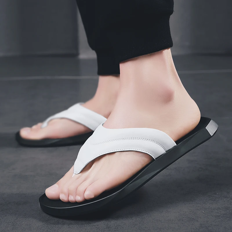 Мужские шлепанцы разных цветов летняя повседневная обувь модные пляжные