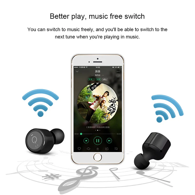 Mini Micro Stereo In-Ear Bluetooth Earbud Wireless Headphones For Huawei Mate 20 Lite Pro X 20X 10 Case Earphone Headset |