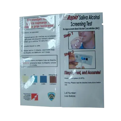 100 шт./лот одноразовый спиртовой тестер оптовая продажа слюна наборы для