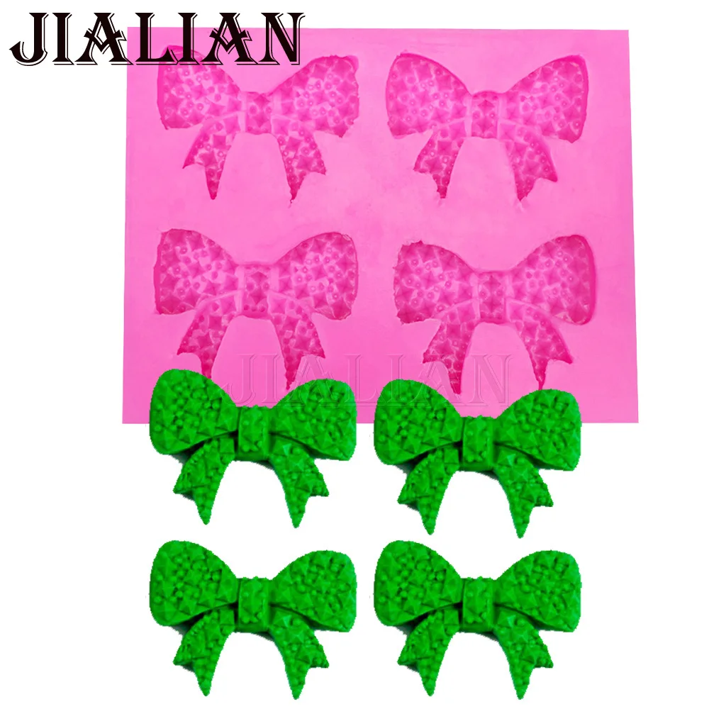 4 отверстия галстук бабочка шоколадный свадебный торт украшения инструменты DIY