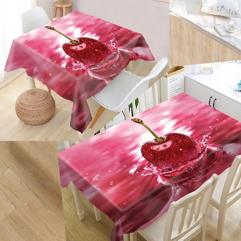 tablecloth1 Стол в форме фруктов крышка Печать Водонепроницаемая скатерть больше размер скатерти кухня свадебное оформление отеля - Цвет: tablecloth1