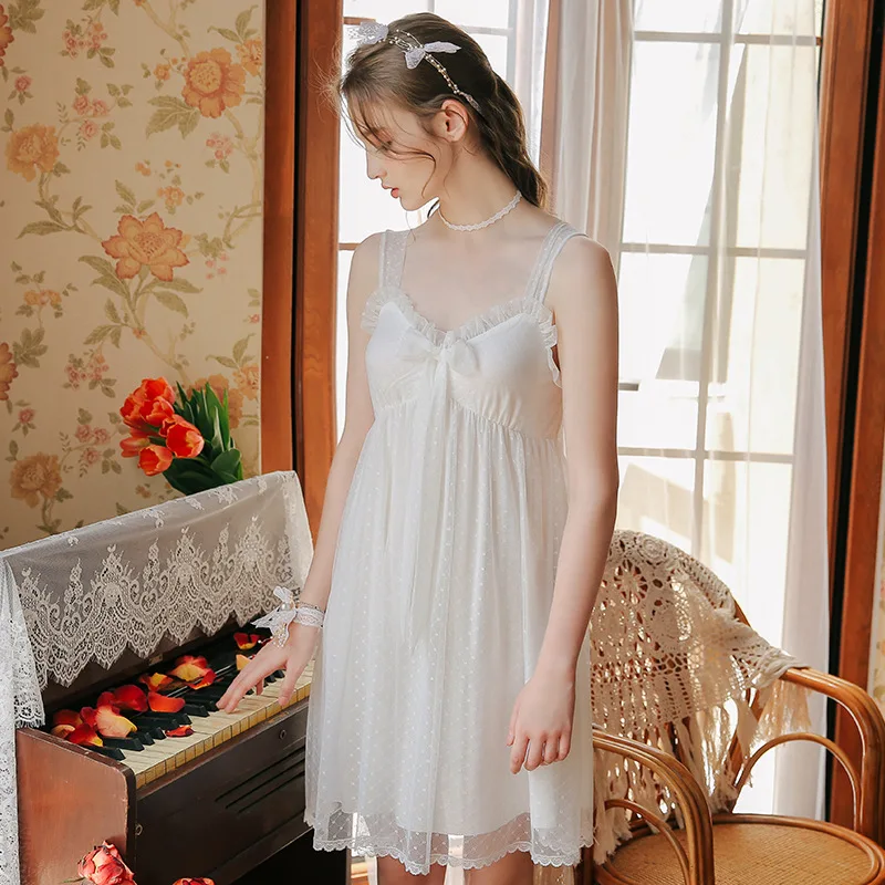 2019 Элегантная ночная рубашка для медового месяца летняя сексуальная одежда сна