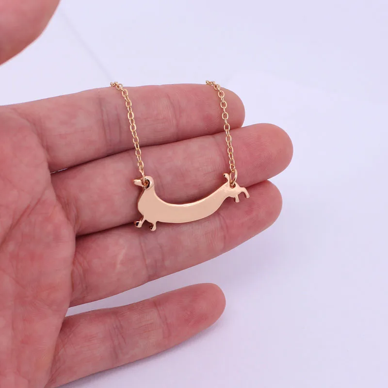 Hzew новый милый маленький щенок ожерелье с подвеской для собак таксой | Украшения