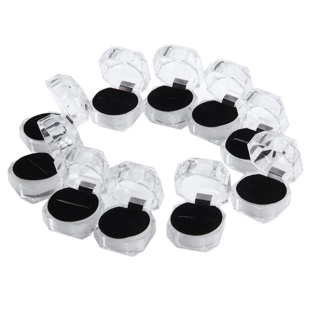 Прозрачный Акриловый чехол для хранения ювелирных изделий 10 шт. | Украшения и