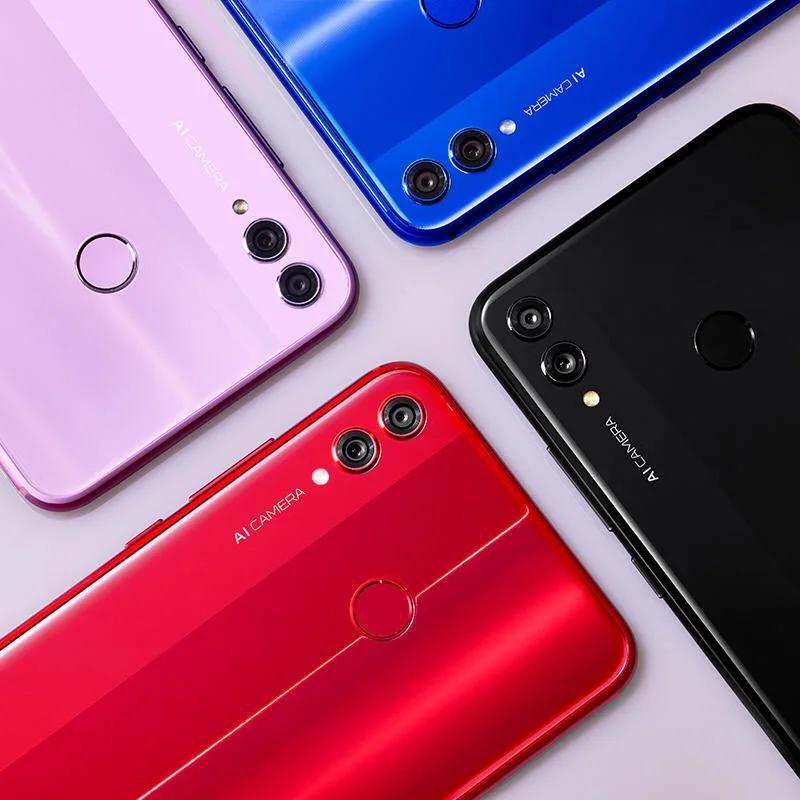 Honor 8X global rom смартфон 6,5 ''полный экран OTA обновление Android 8,1 Восьмиядерный отпечаток пальца