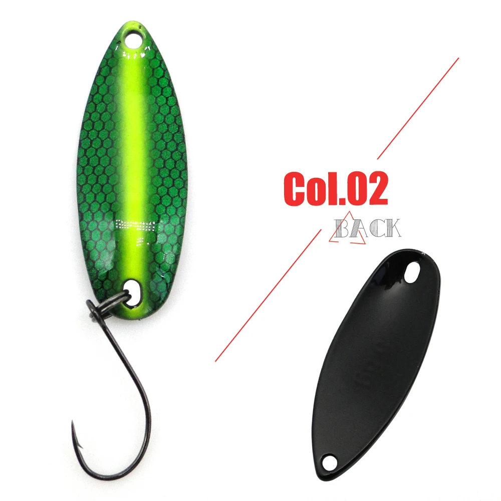 Tomic 1pc 2g 3,5g 5g lake area trout spoons casting micro metal fishing lures artificial bait ultralight