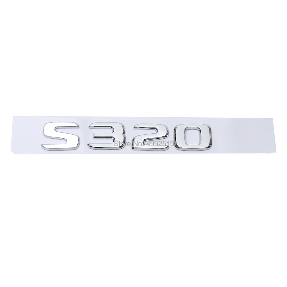 Для Mercedes Benz S500 S500L S600 S600L S350 W111 W116 W126 W140 W220 W221 W222 багажника Задняя эмблема/Бейдж/логотип наклейка в виде надписи