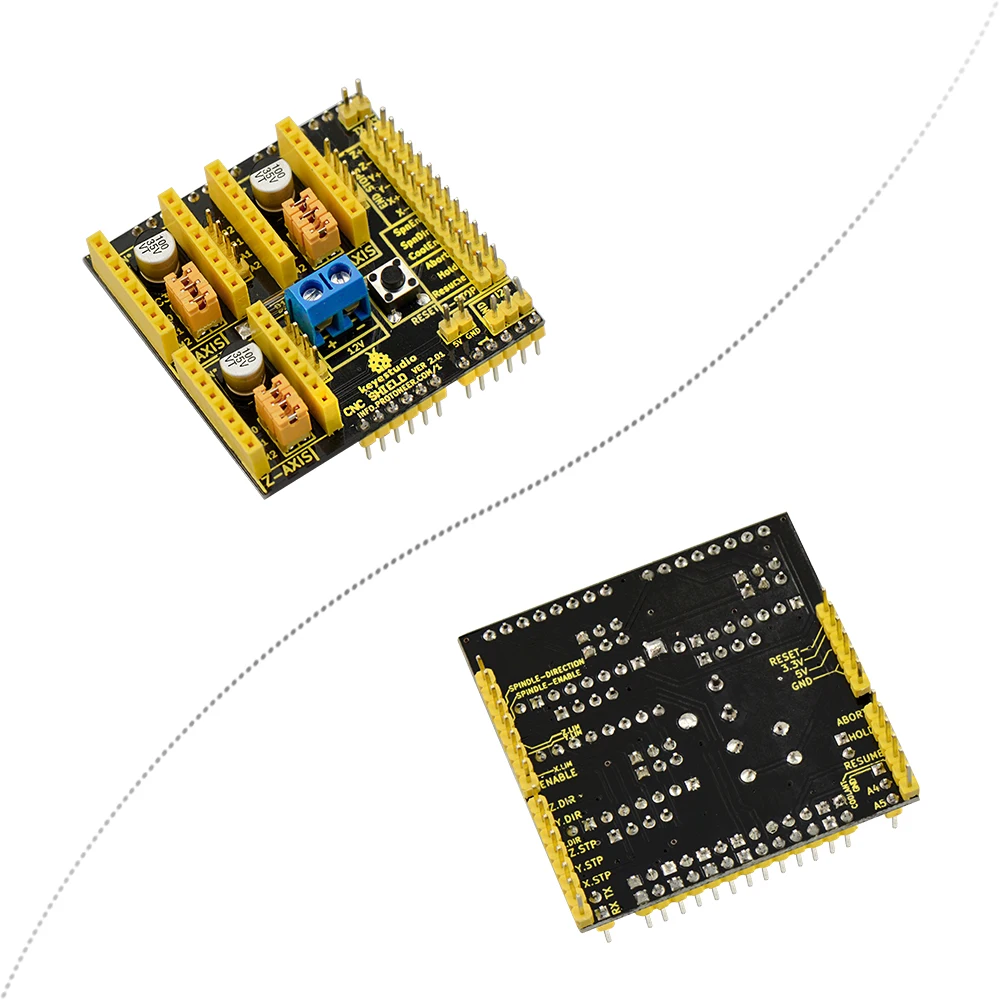 Keyestudio CNC Комплект для arduino CNC Shield V2+ UNO R3+ 3xA4988 GRBL совместимый