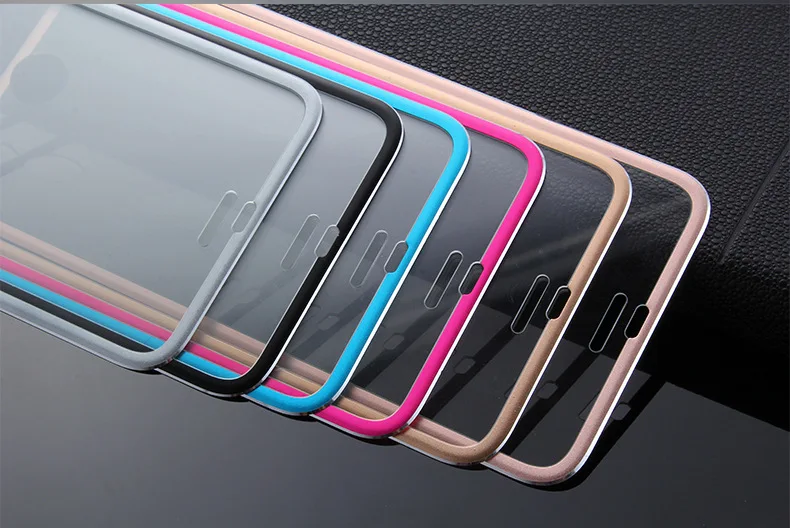 10 шт 3D полное покрытие Tianium металлический край закаленное стекло для iPhone 11 Pro Max XS XR X 8 7 6 6S Plus 9H Взрывозащищенный протектор экрана