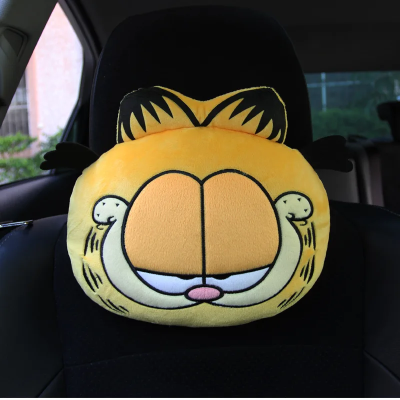 Новая Автомобильная подушка для подголовника Garfield шеи подушки отдыха автомобиля