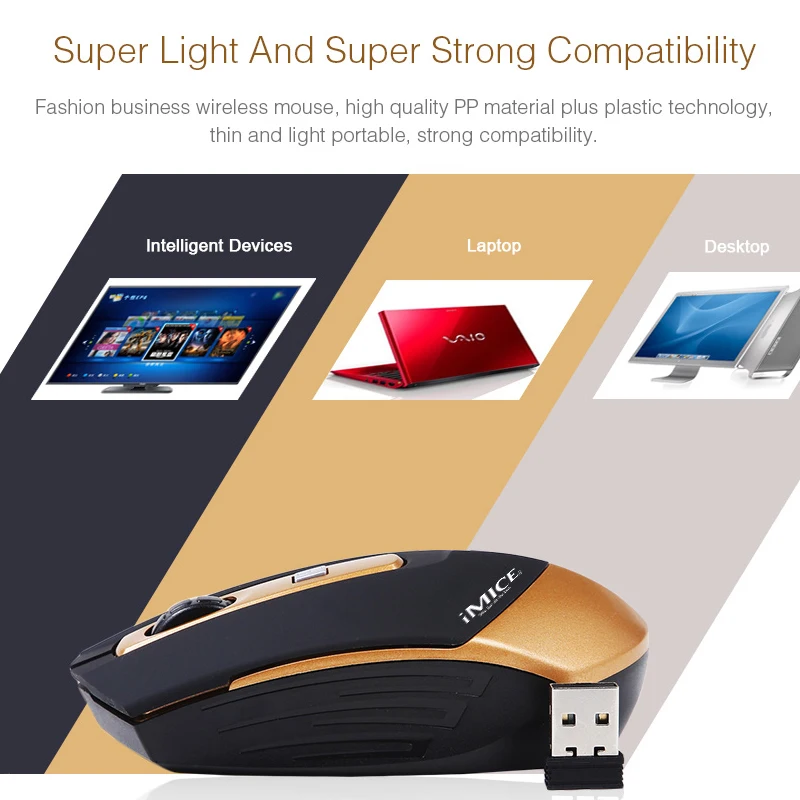 Беспроводная мышь компьютерная беспроводная эргономичная Mause Mini USB 2 4 ГГц кнопки