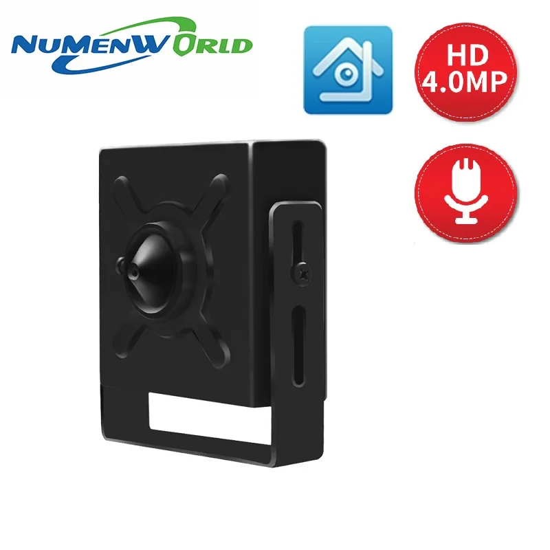 Мини камера видеонаблюдения 4 МП POE HD аудио ONVIF P2P RTSP|Камеры видеонаблюдения| |