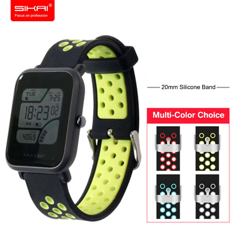 Ремешок для часов Amazfit Bip BIT PACE Lite 20 мм дышащий Молодежный спортивный|strap watch