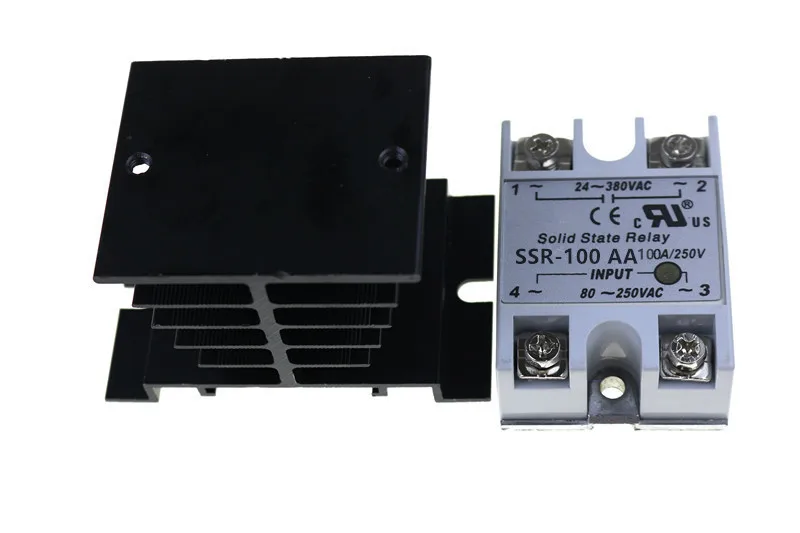 1 компл. SSR 100AA 100A твердотельный релейный модуль 80 250V AC вход 24 380VAC|Реле| |