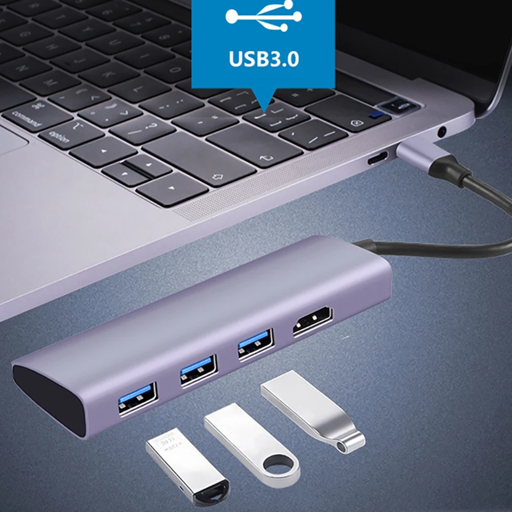 Thunderbolt 3 USB C HUB type c to 0 HDMI конвертер hdmi адаптер для MacBook Huawei Mate 20 Pro Type HUB|Кабели USB| |