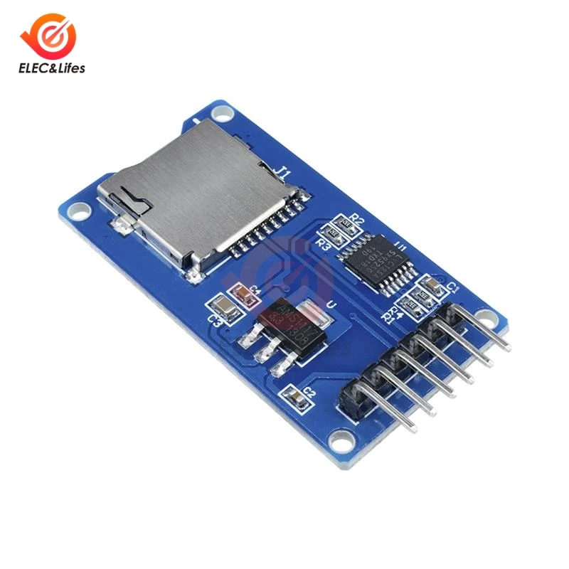 5 шт. Micro SD Плата расширения памяти TF карта защитный модуль SPI интерфейсы для Arduino |