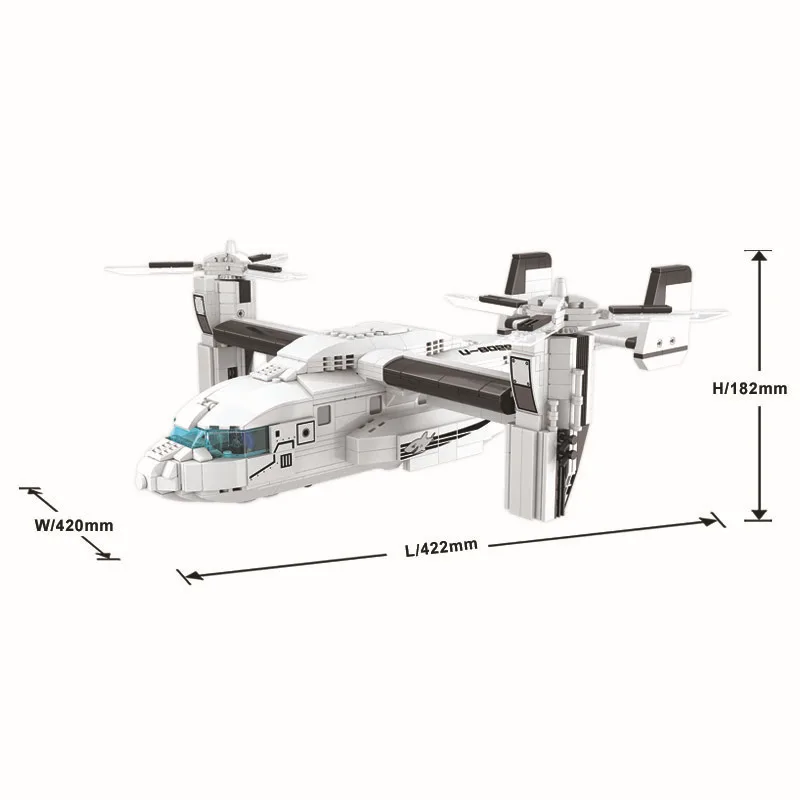 Winner 8029 1014 шт Osprey вертолет строительные блоки кирпичи детские игрушки для детей
