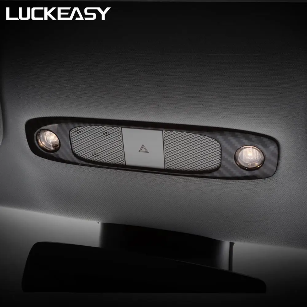 LUCKEASY аксессуары для интерьера автомобиля патч Tesla Model 3 и Y 2017 2021 имитация