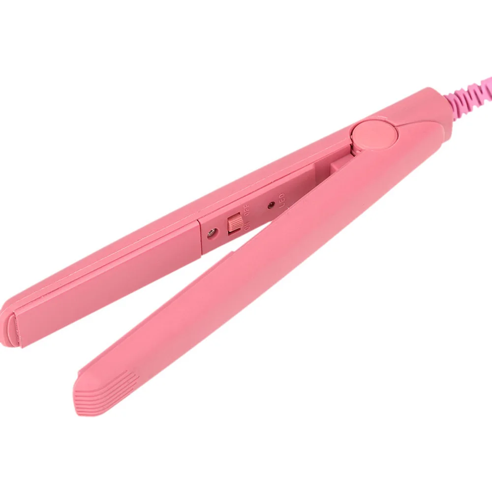 ЕС plug Mini розовый керамический электронный выпрямитель для волос Утюг 220 240 В