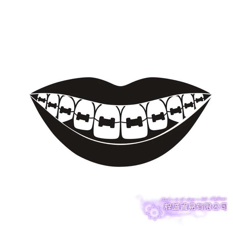 Стоматологическая клиника Наклейка на стену виниловый плакат настенные