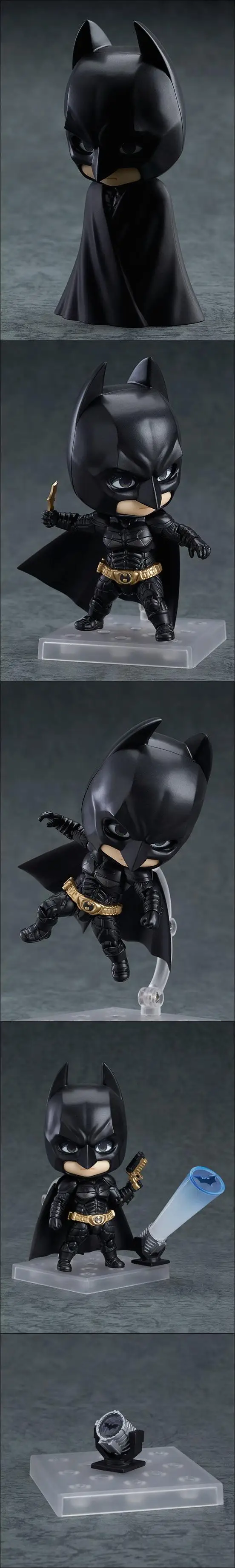 Симпатичные Nendoroid 469 Бэтмен версии Q лицо меняемый Темный рыцарь Бэтмен ПВХ фигурка Коллекционная модель игрушки 10 см KT420