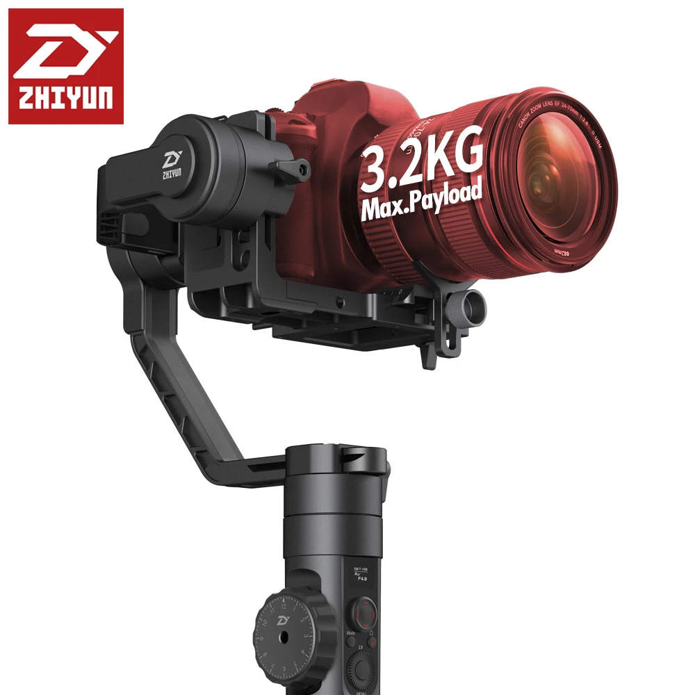 ZHIYUN Crane 2 Gimbal 3 кг bear камера ручной осевой стабилизатор DSLR gimbal steadicam с последующим