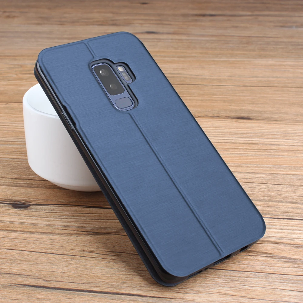 Роскошный кожаный флип чехол для Samsung Galaxy S9 Plus кошелек защитный мобильного