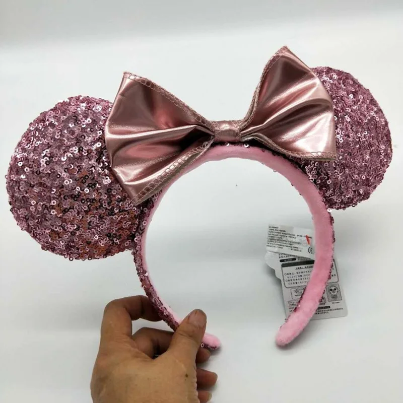 L Disney 3D повязка на голову аксессуары Микки Маус Дональд Дак мультфильм стерео Пряжка для волос плюшевая повязка для волос резинки для девочек праздничные подарки на день рождения - Цвет: L