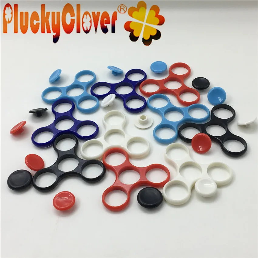 1 шт. Tri-Spinner, аксессуары для игрушек, игрушка для фокуса, стресс, тревога, облегчение, Спиннер, рамка с двумя кнопками, крышки для пальцев