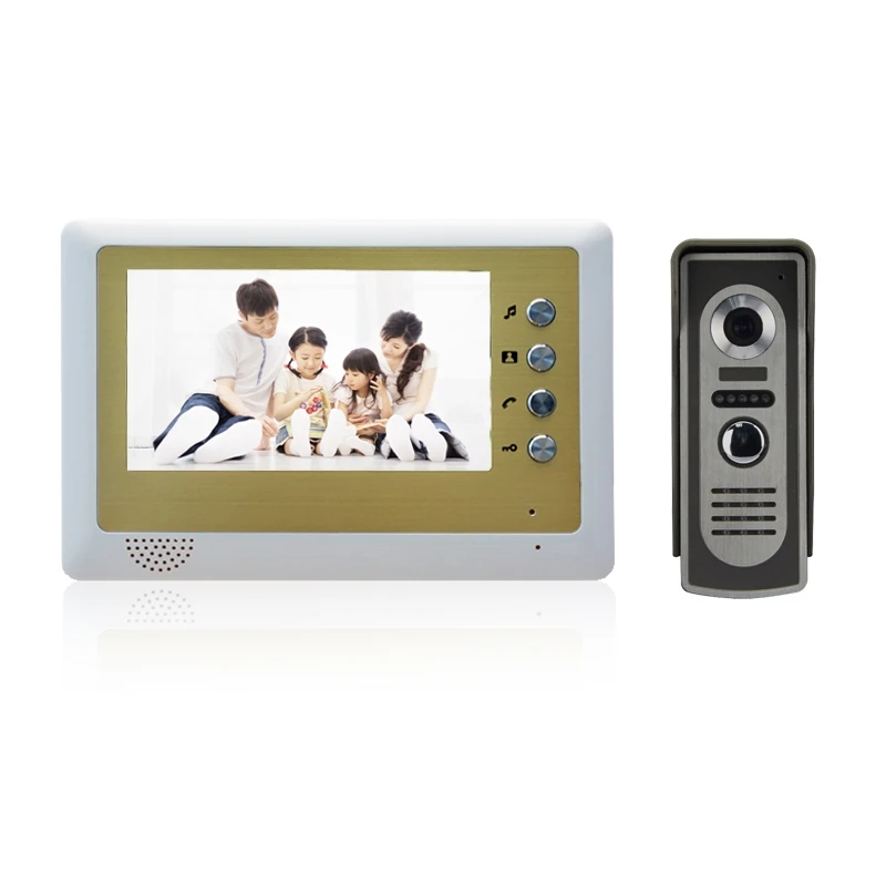 (1 комплект) Домашняя Система внутренней связи 7 дюймовый домофон видеодомофон