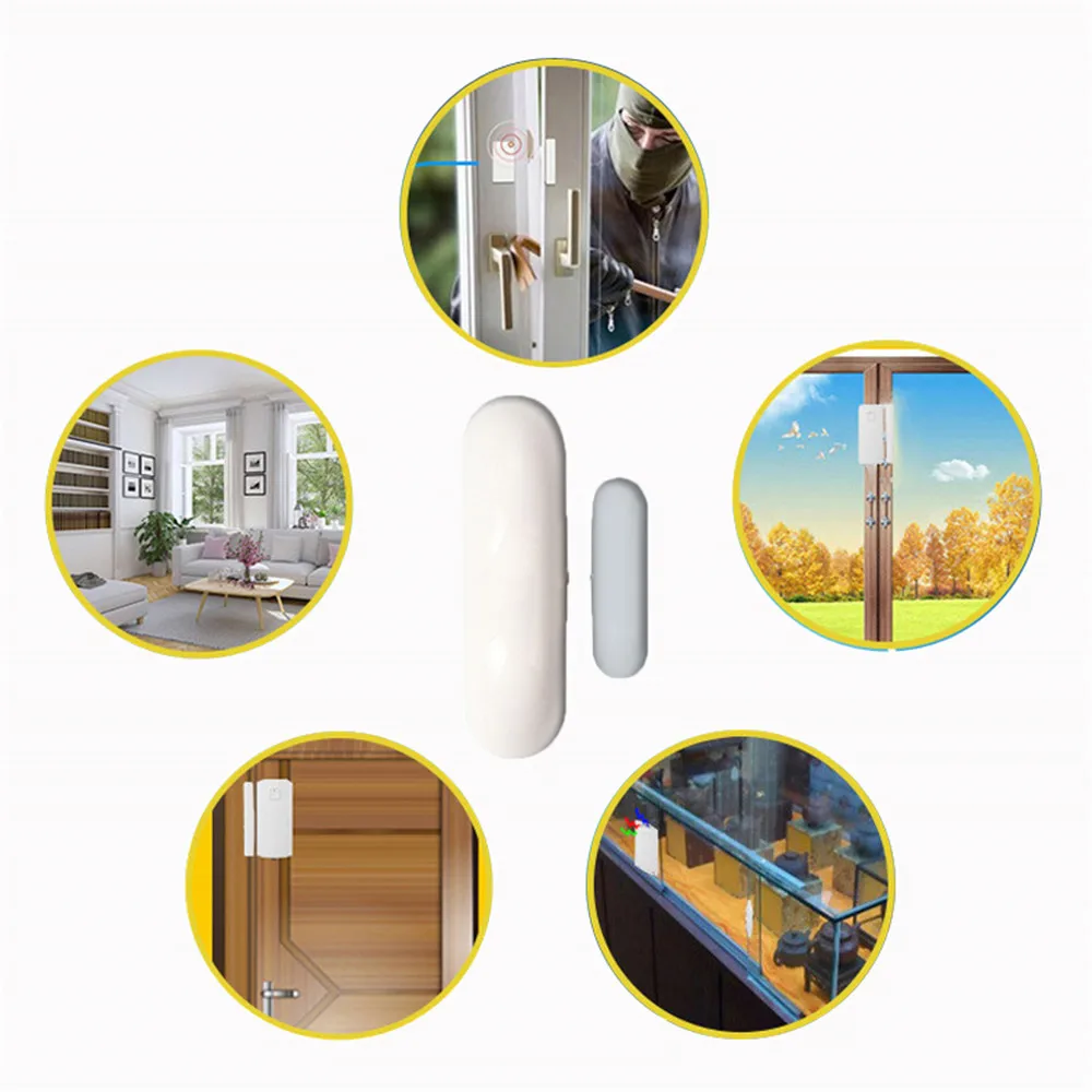 Датчик для домашней двери детектор окон Wi-Fi уведомление через приложение