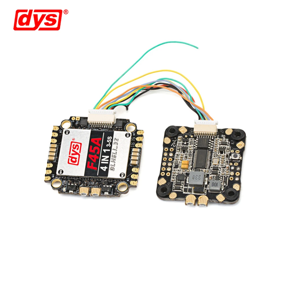 Система управления полетом DYS ARIS F45A 4в1 Blheli_32 3 ~ 5S 45A бесщеточный ESC & F4 PRO V2 Betaflight 5 В/3