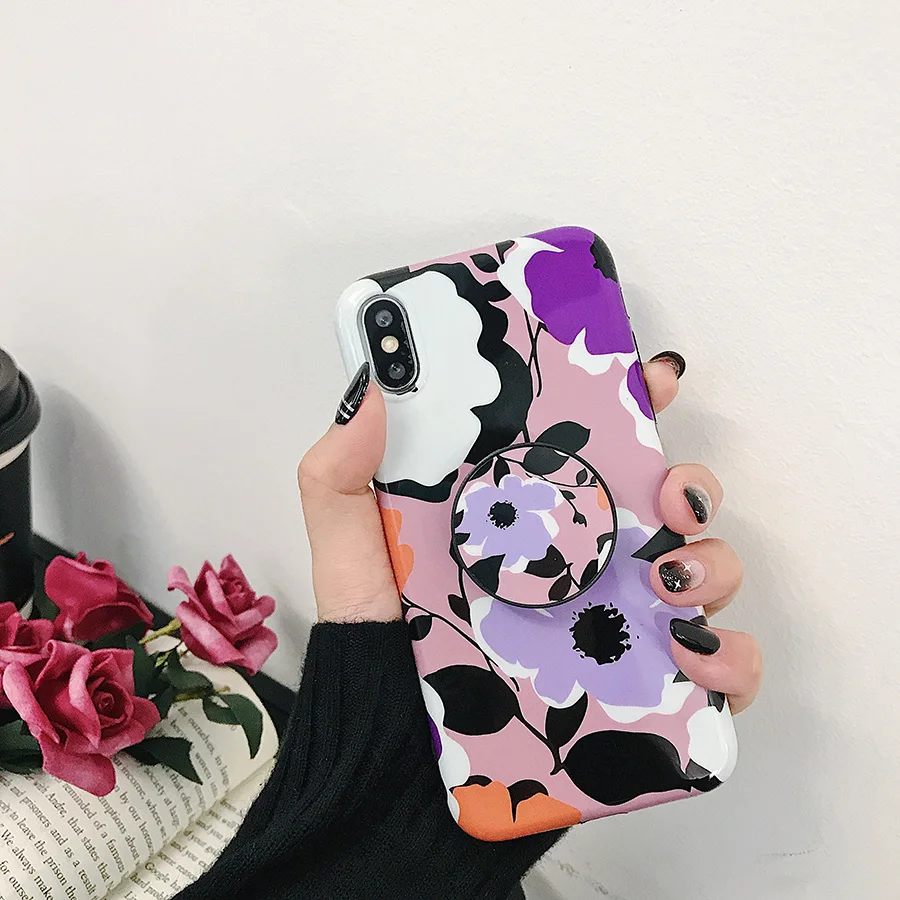 Чехол для телефона с желтым цветком 7 8 Plus XS Max XR Rose цветочные чехлы iPhone X 6 s 6S кашпо