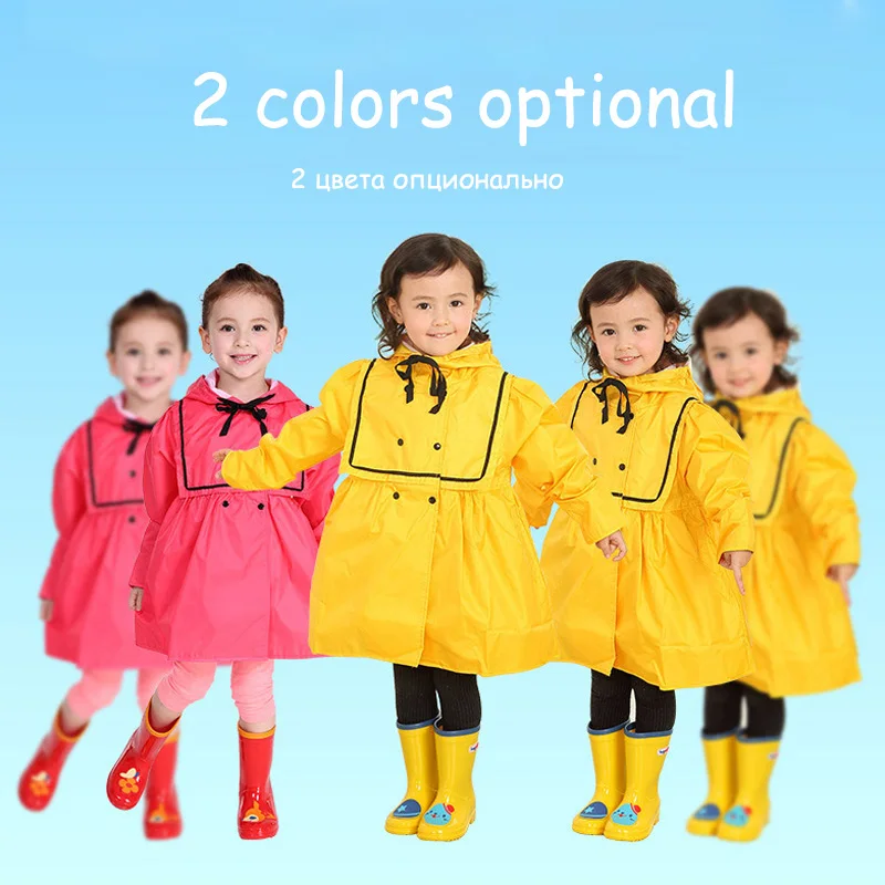 Детский водонепроницаемый комбинезон унисекс дождевик с капюшоном для