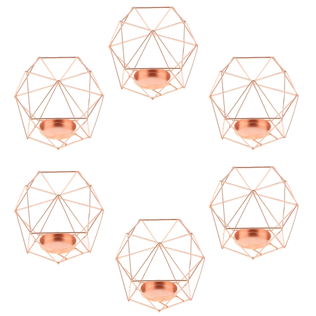 6 шт. 3D геометрический подсвечник свадебный Декор для дома|Подсвечники| |