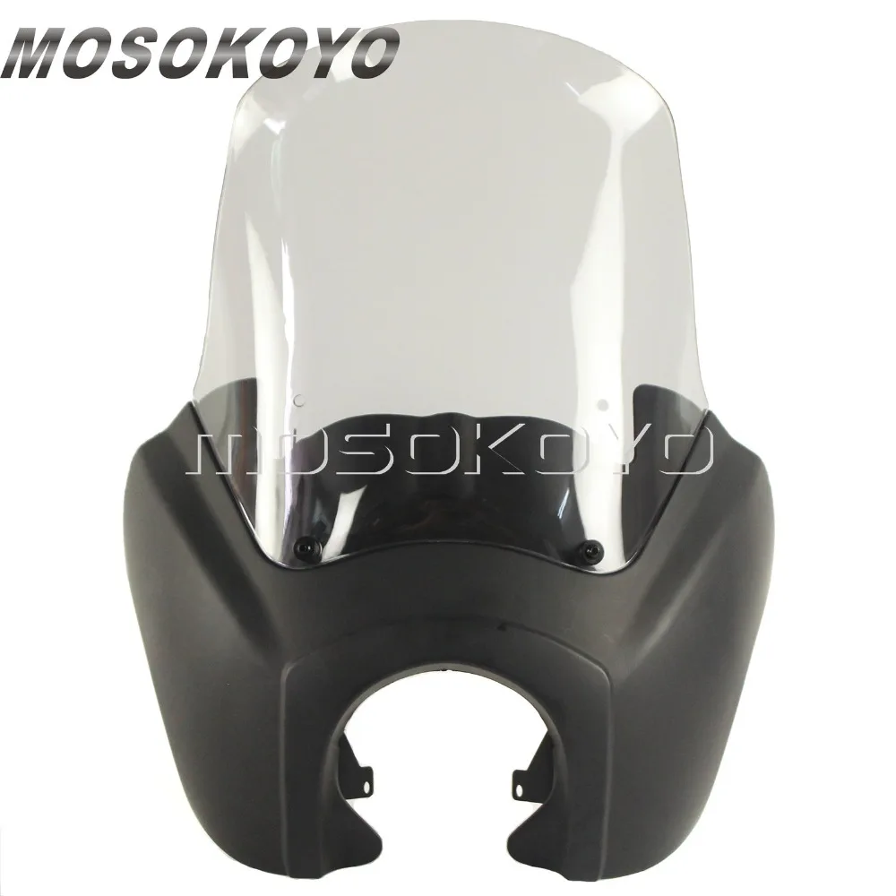 Дым мотоцикл пользовательские фары обтекатель w/переделка фар комплект для Harley