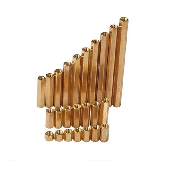 Латунная Проставка M4 переходник из меди с внутренней резьбой на бедро длина